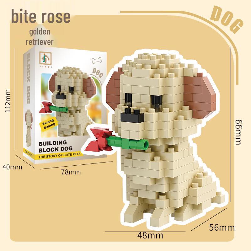 Милый щенок Серия Собаки Совместимо с LEGO Микро Кирпичиками - Конструктор для Детей