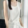 Женская майка без рукавов MODERN NEW SAGA летняя футболка вязаный топ базовый жилет женский с круглым вырезом
