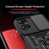 Armor Keysion Shockproof For Case Oppo A60 Slide Push Pull Camera Lens Protection Ring Stand Phone Back Cover For Oppo A60 4g