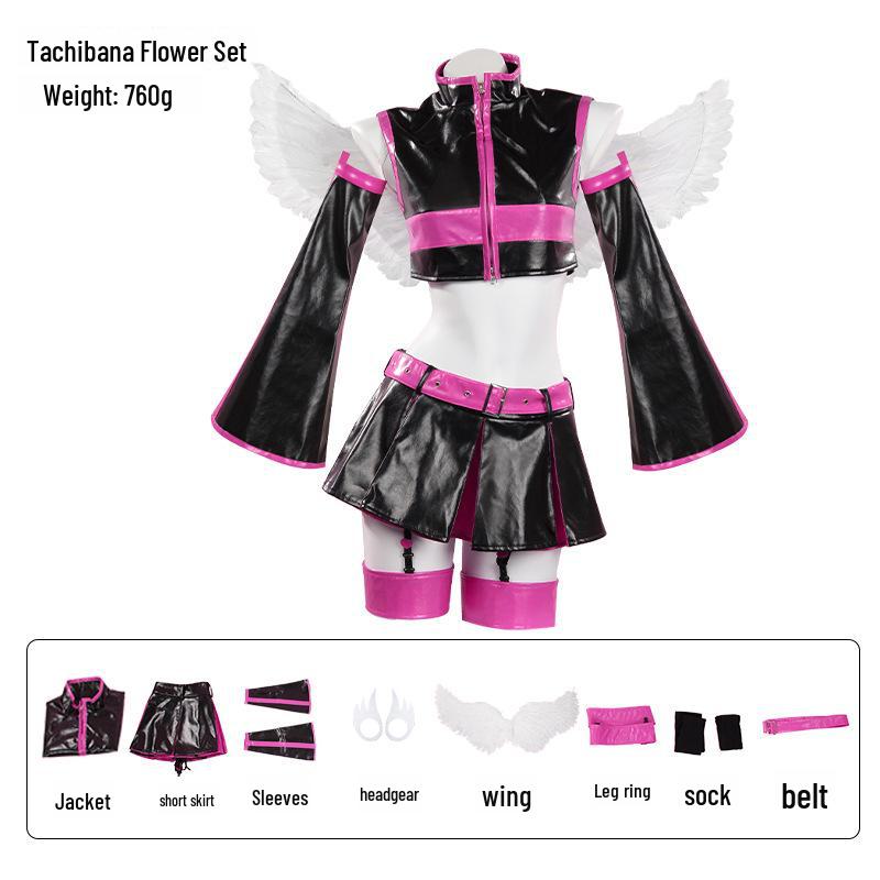 2.5D Искушение Тачибана Мика Косплей Костюм с Крыльями