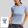 New Summer Women's Sports Tights Yoga Wear Short sleeved Tops Female Running Fitness T-shirts