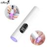 monja Мини-сушилка для ногтей УФ-гель-лак, клей, сушка клея, ручная зарядка через USB, фонарик для дизайна ногтей со светодиодным экраном, инструменты для маникюра своими руками