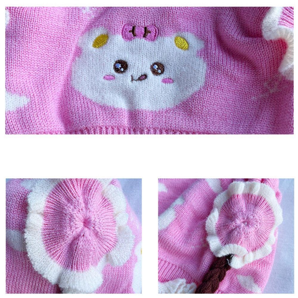 Cute Cartoon Beanies Cap Thickened Ear Protection Cap Fashion Knitted Hat Newborn