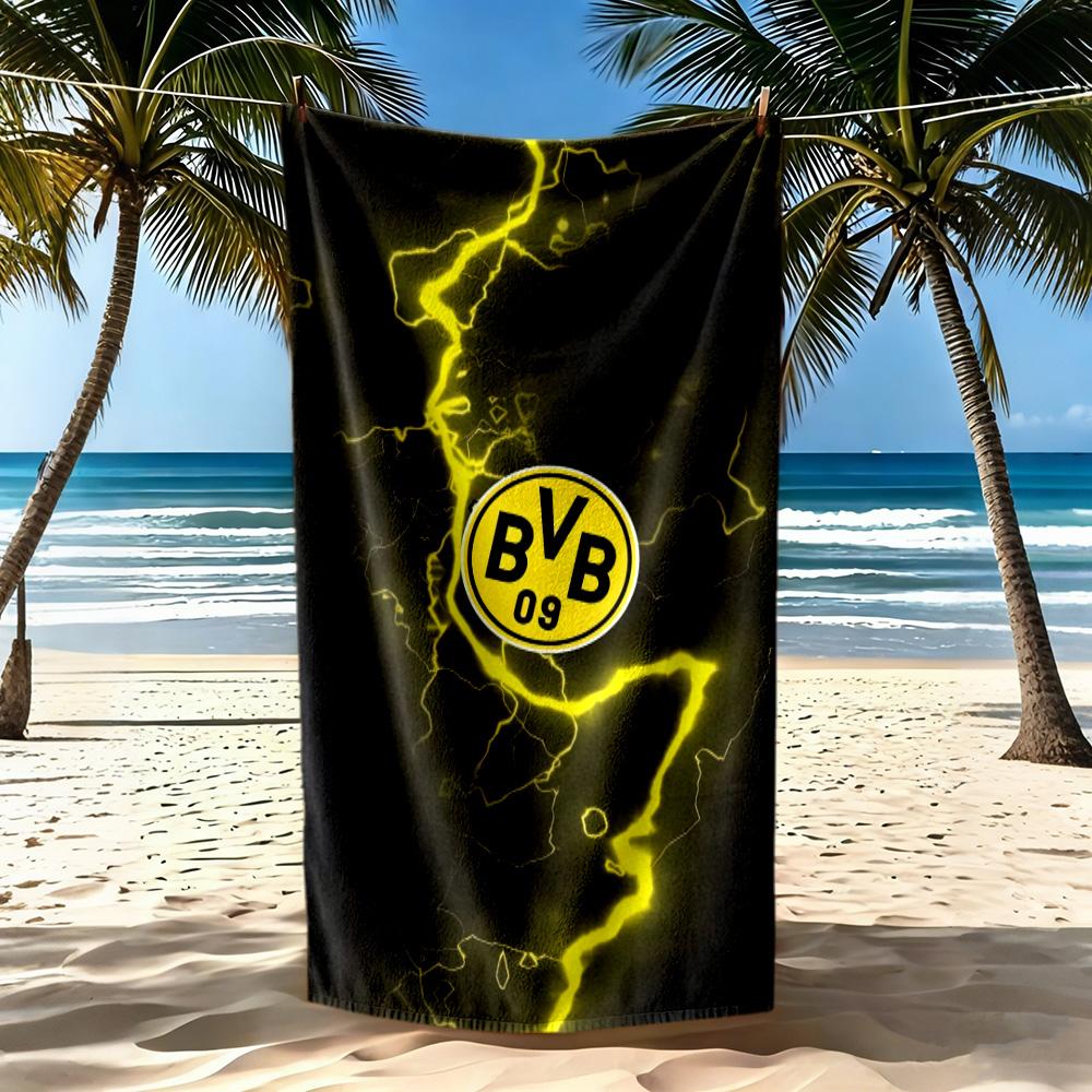 Borussia Dortmund Beach Towel Quickdry Soft Microfiber Comfortable Lightweight Suitable For Swimming Gym Camping Yoga Vacation