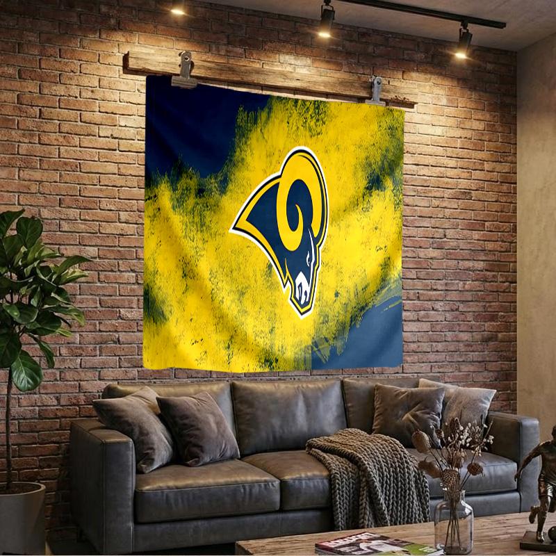 1PC Los Angeles Football Team Tapestry, Unique Design Tapestry, Wall Decor for Bedroom,Livingroom, Playroom,Heartwarming Fan Holiday Gifts