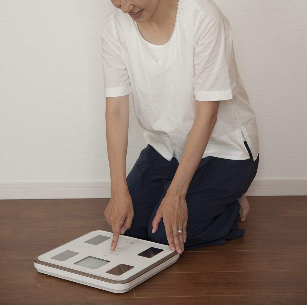 TANITA Вес Анализатор состава тела Подсветка Сделано в Японии Белый ЖК-дисплей WH иллюстрация и отображение сообщения поддержки BC-810 Полноточечный экран/Лицо