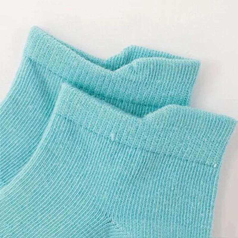 6 пар/лот 0-7 лет детские носки-тапочки для девочек и мальчиков полосатые спортивные детские нескользящие носки-лодочки для мальчиков весна-лето новые