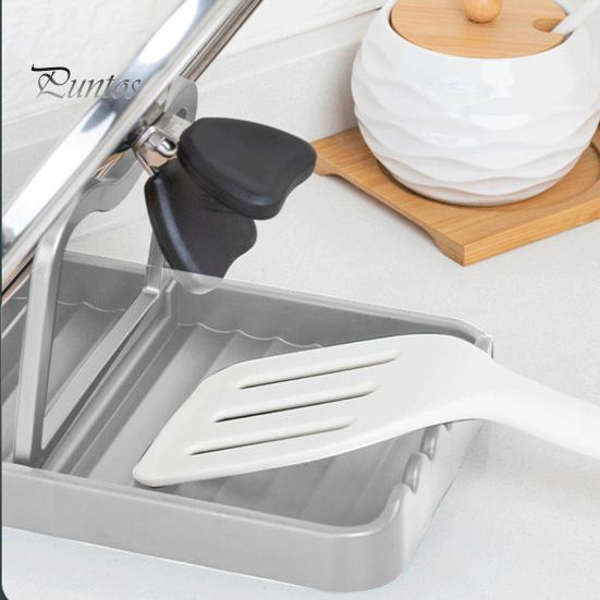 Держатель для крышки кастрюли Стойка для посуды Нескользящая конструкция Легко чистить Складная подставка для крышки кастрюли