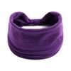 1PC Boho Solid Color Wide Headbands Vintage Knot Elastic Turban Headwrap for Women Girls Cotton Soft Bandana Accessories Hair EMA