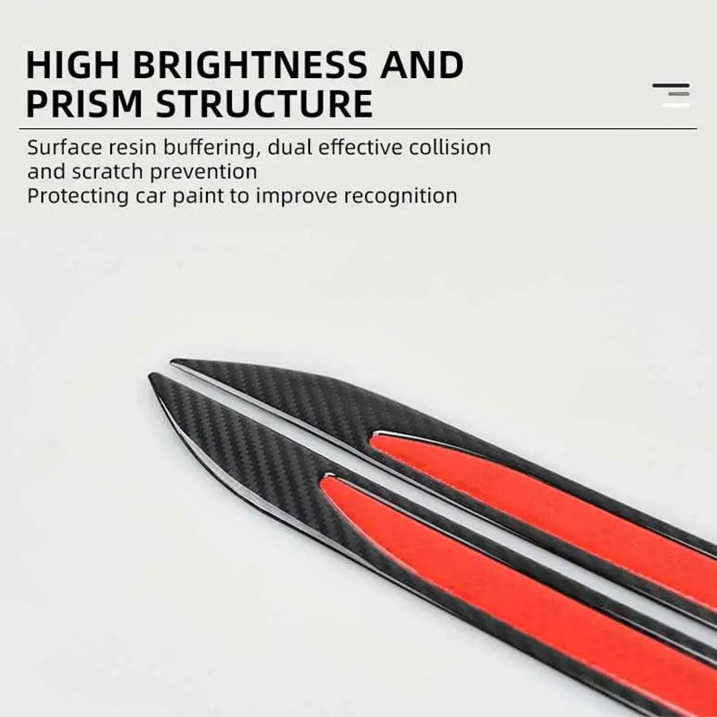 Car Reflective Stickers Warning Strip Tape Traceless Protective Car Sticker Night Driving Warning Body Safety Warning Sticker
