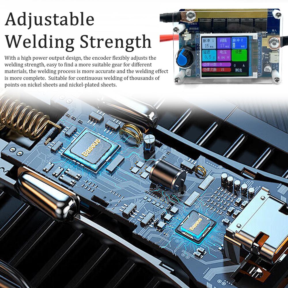 Портативная панель управления сварочным аппаратом с цифровым цветным дисплеем для цилиндрической сварки 18650