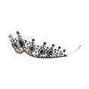 Metal Baroque Crown Shiny Rhinestone Crown Trendy Princess Tiara  Dress Accessories