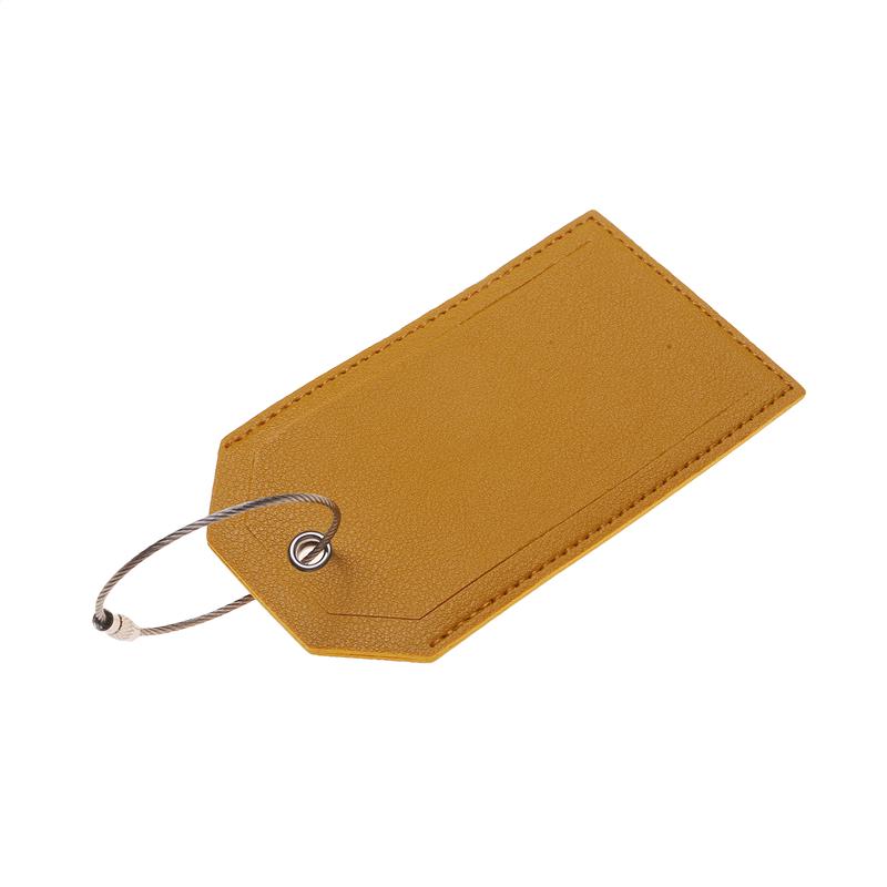 PU Leather Luggage Tag Suitcase Identifier Label Bag Tags for Boarding Bag Tag Travel Accessories
