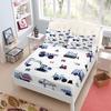 Construction Factory Children Fitted Sheet Set King Queen Double Full Size Bed Linen Set