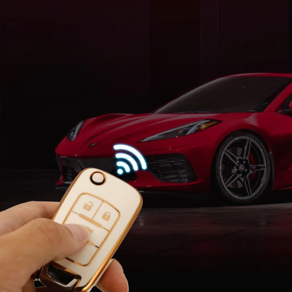 Чехол-держатель для автомобильного ключа из ТПУ для Chevrolet Cruze Aveo Trax Sail Malibu Captiva Opel Vauxhall Astra J Corsa Insignia Mokka