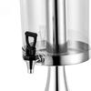 8 л Большая емкость Кухонный кувшин для воды Бочка для напитков Диспенсер Герметичные бутылки Съемный цилиндр для льда из нержавеющей стали