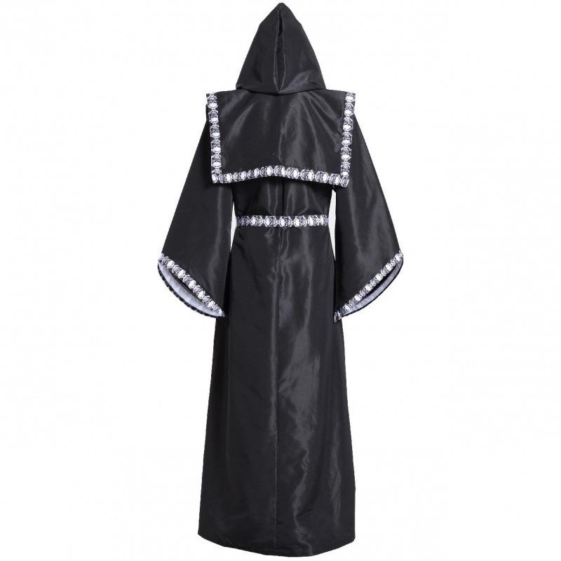 Hot Sale, Grim Reaper, Deadpool Stage Costume, Men's Halloween Cape Wizard Costume