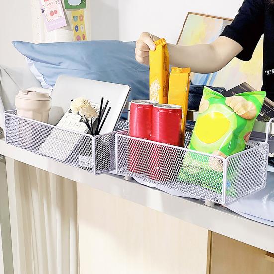 Подвесная корзина для хранения вещей, большая вместимость, прочная несущая способность, многоцелевой прикроватный органайзер