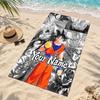 Dragon Ball Custom Name Beach towels also serve as bath towels summer essential a musthave for the outdoors the beach and the pool