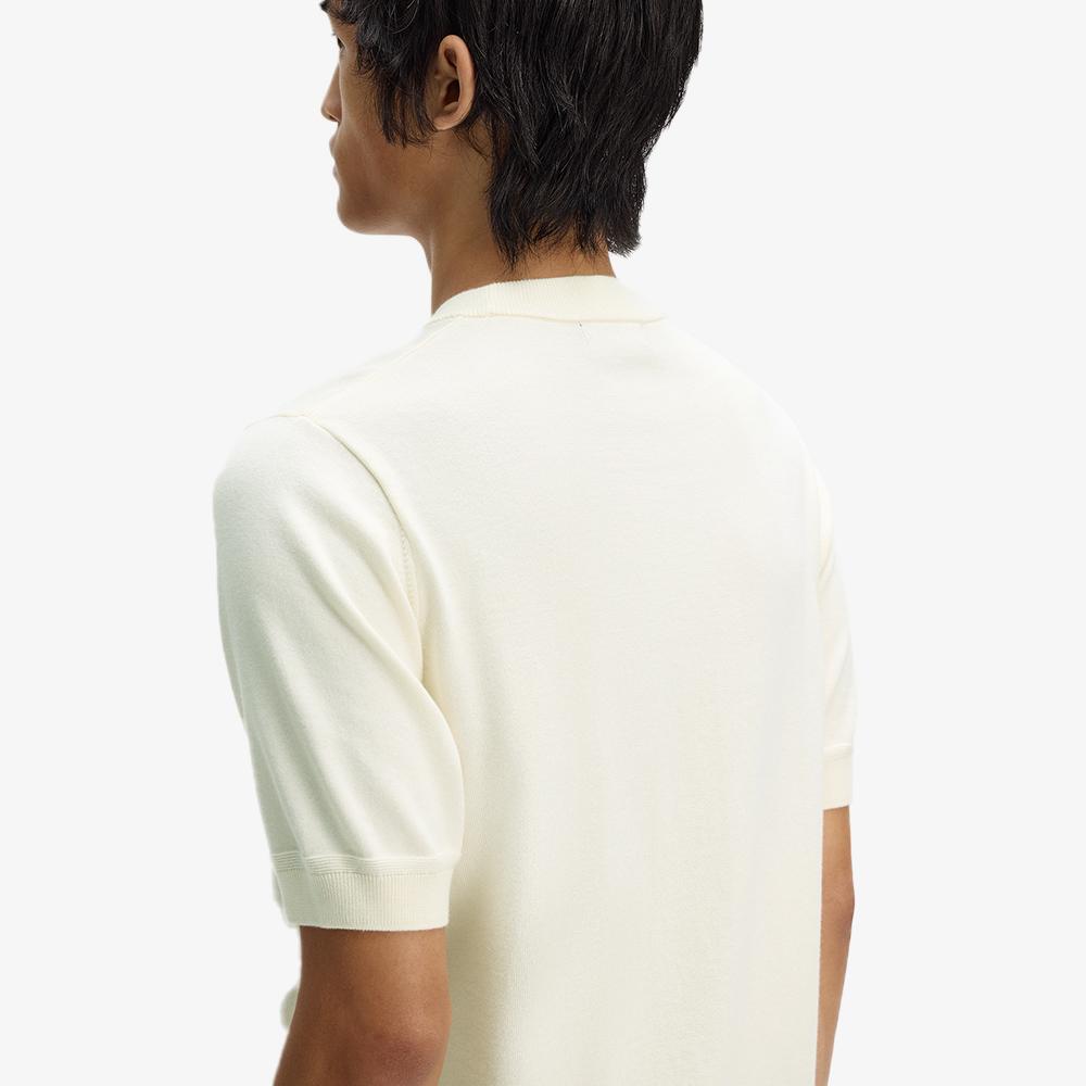 FRED PERRY [Sharp] Cotton Knit T-Shirt - Ecru Afpm2612322-560