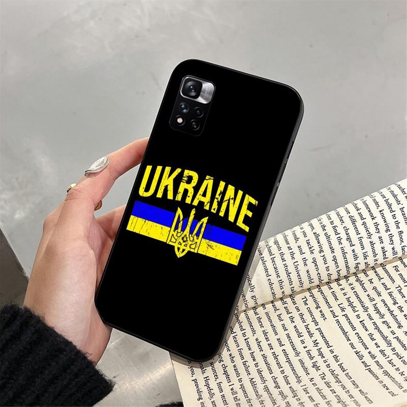 Phone Case For Xiaomi Redmi Note 11S 11 10 Pro 9Pro 8Pro Note9 9S 10S 9T Redmi 10 10C 9C 9A Ukraine Flag Case Funda Capa Cell