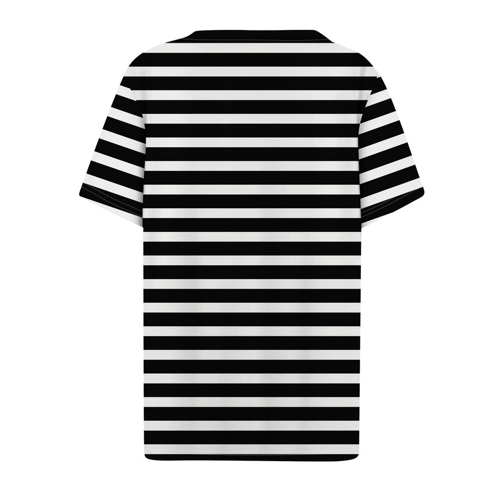 Women's T Shirt Tee Printed Short Sleeve Daily Weekend Fashion Basic V Neck Regular Top