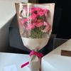 20PCS Transparent Flower Packaging Bag Kraft Paper Flower Paper Bag  Valentine's Day Gift