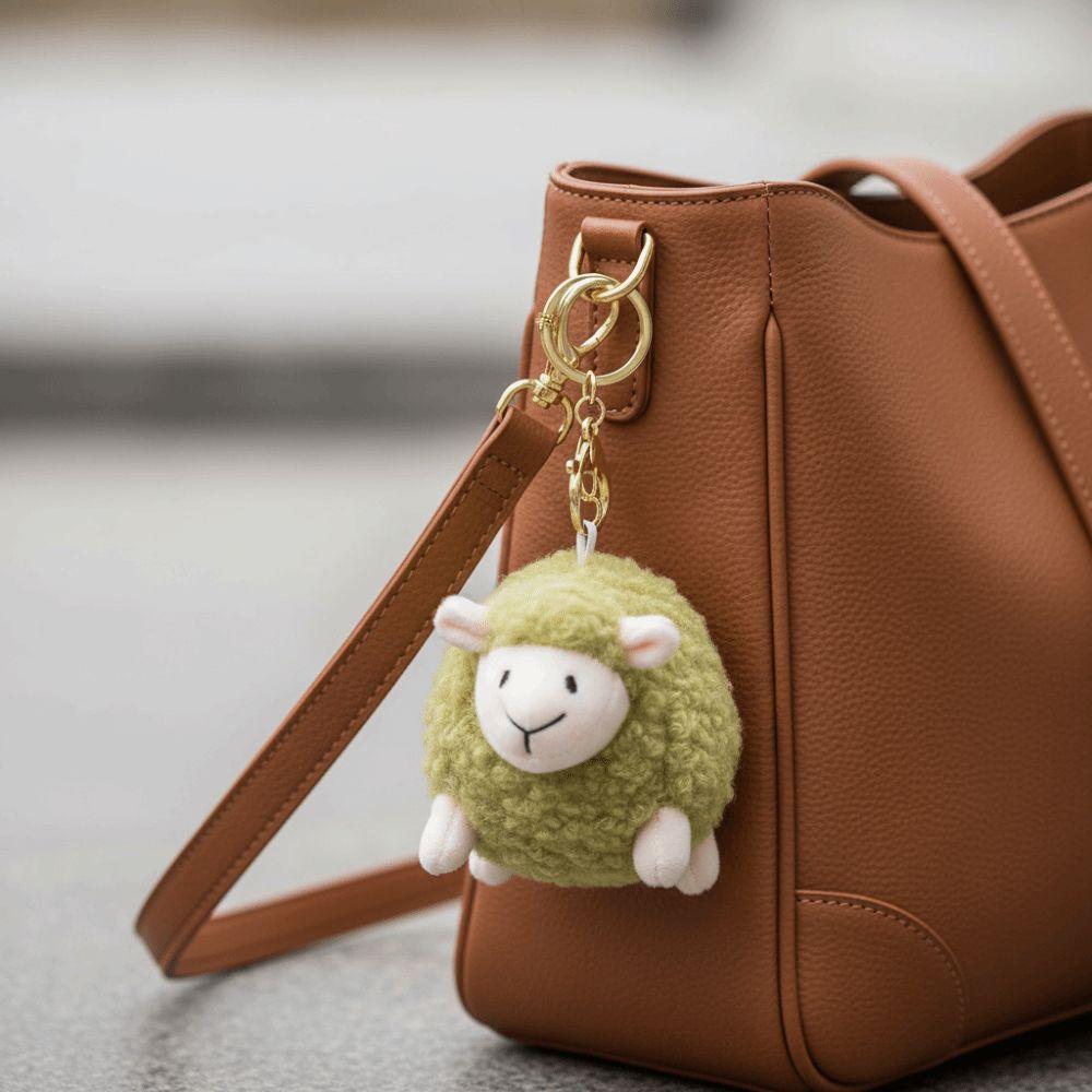 Stuffed Keychain Lamb Plush Pendant PP Cotton Lamb Plush Toy Keyrings Accessories