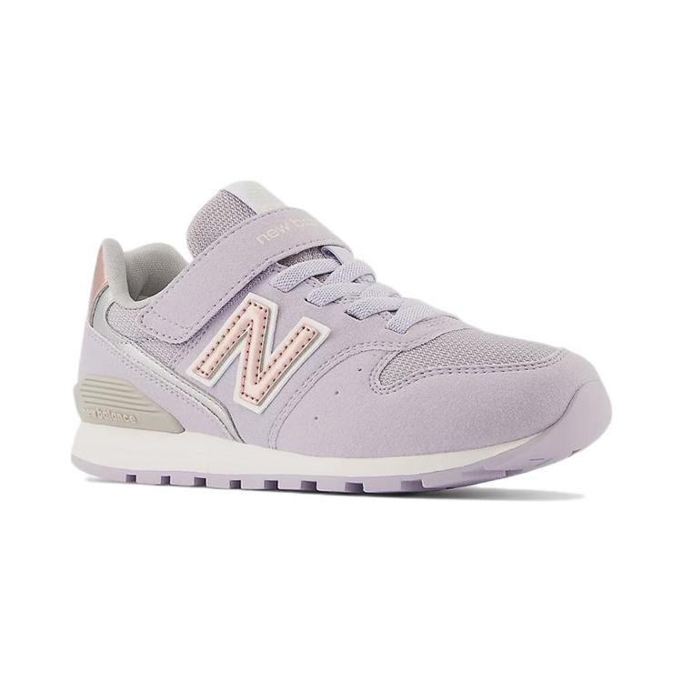 New Balance Коллекция 996 Удобные Устойчивые к истиранию Низкие Детские Беговые Кроссовки Светло-Фиолетовый Белый YV996JH3