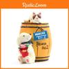 Cute Cartoon Wine Barrel Cat And Dog Mini Model Ornament For Photography And Gift Use