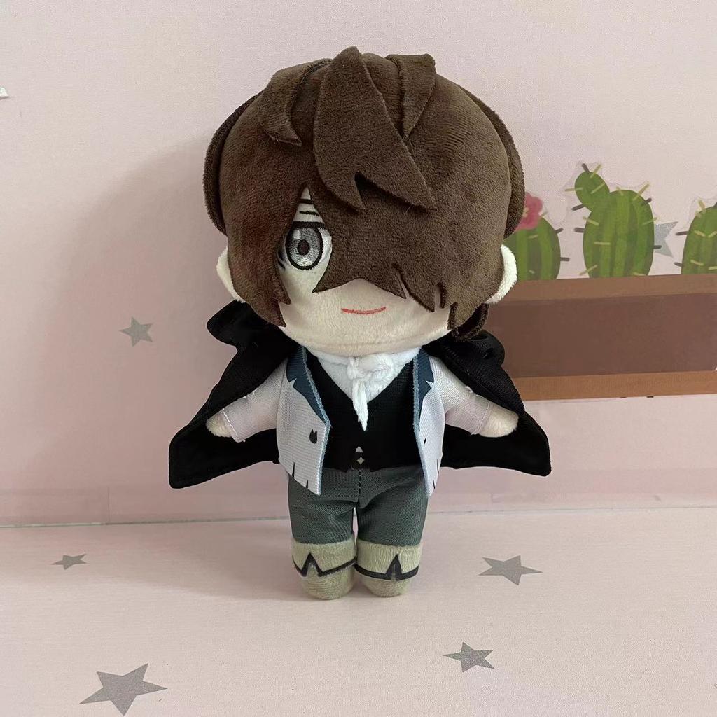 Новые Милые Плюшевые Куклы Bungo Stray Dogs 20 см Дазай Осаму Накахара Чуя Ацуши Куникида Мягкая Набивная Аниме Фигурка Плюшевая Набор Коллекционный Подарок для Фанатов