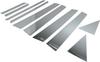 BRIGHTZ Prius Alpha ZVW40W ZVW41W Finish Stainless Steel Black Plated Pillar Panels Ultra-Mirror (10-Piece Set) [PIL-BLA-305]