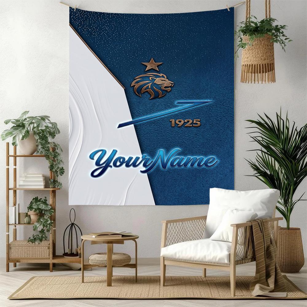 Fc Zenit Saintpetersburg Custom Your Name Wall Decor Tapestry Art For Pet Memorial Birthdaywedding Party Backdrop Family Gift