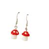 Милые серьги-грибы, серьги Mori Girl Creative Resin Dripping Mushroom Korean Earrings Women
