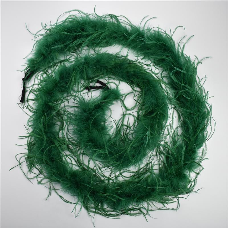 2Meters/Lot Ostrich Feather Boa Decor For Clothes Holiday Decorations Fluffy Feathers Cape Handicraft Accessories Plumas Trims