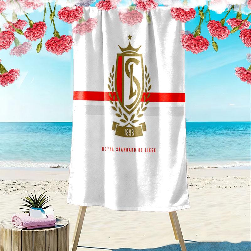 STD Liège Print Beach Towel, Large Soft Quick Dry Towel for Beach Camping Swimming