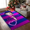 Betty Boop Print Area Rug, Multi-functional Office Chair Sofa Carpet, Easy Clean Carpet for Home and Living Spaces