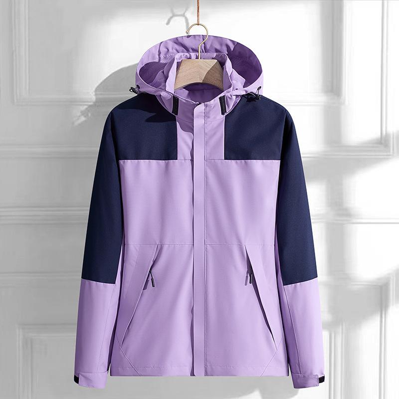 Jackets Spring Single-layer Waterproof and Dirt-proof Windproof Punching Jacket Couple Outdoor Jacket Comfortable Unique Personalized Clothes