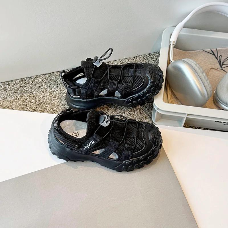 New Summer Kids Sneakers Girls Sport Shoes Breathable Mesh Boys Running Shoes Child Sandals Tenis Infantil Flats Footwear I02274