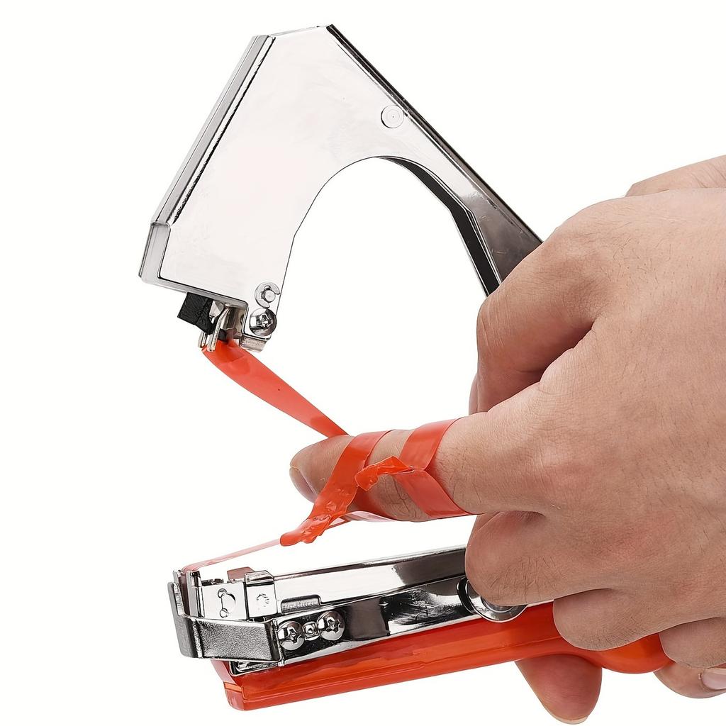 1 Set Plant Tying Machine For Grapes, With 10 Rolls Tapes, Staples, Raspberries, Tomatoes, Vining Vegetables And Flower Planting