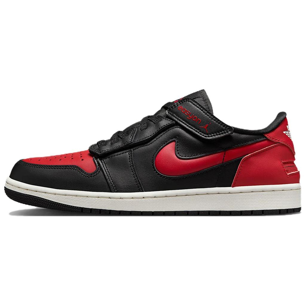 Jordan 1 Низкий FlyEase Черный Саммит Белый Varsity Red DM1206-067