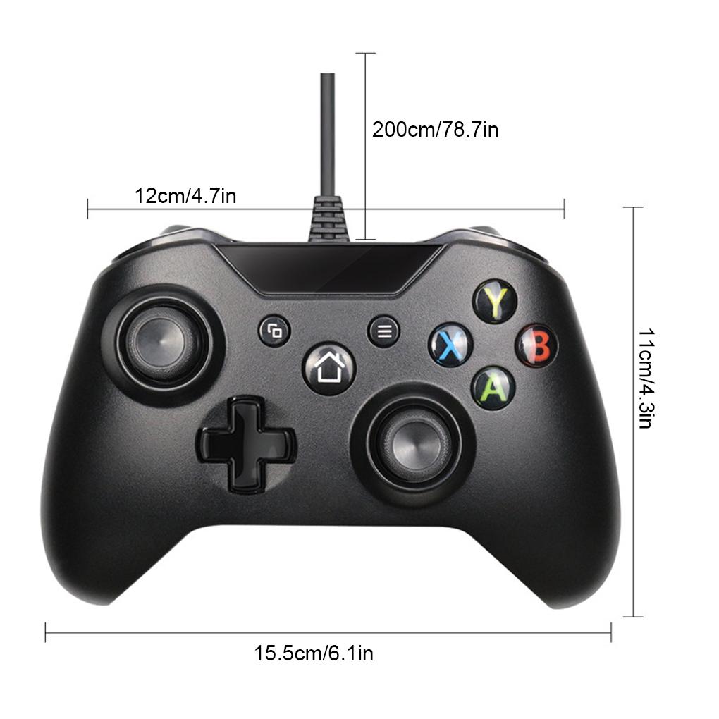 USB Проводной Игровой Контроллер с Двойным Мотором и Вибрацией 2.4 ГГц Беспроводная Перезаряжаемая Игровая Консоль Геймпад для Настольного ПК ABS Джойстик