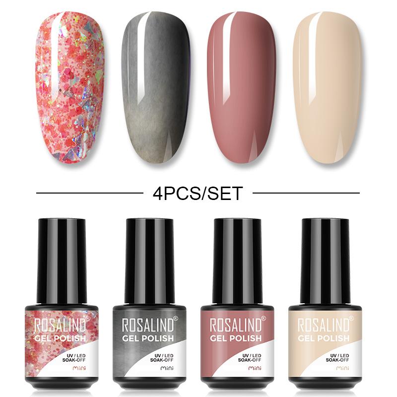 4 шт./10 шт./лот, гель-лак для ногтей, яркий блестящий УФ-гель, набор лаков для ногтей, полуперманентный гибридный лак для ногтей, художественный гель