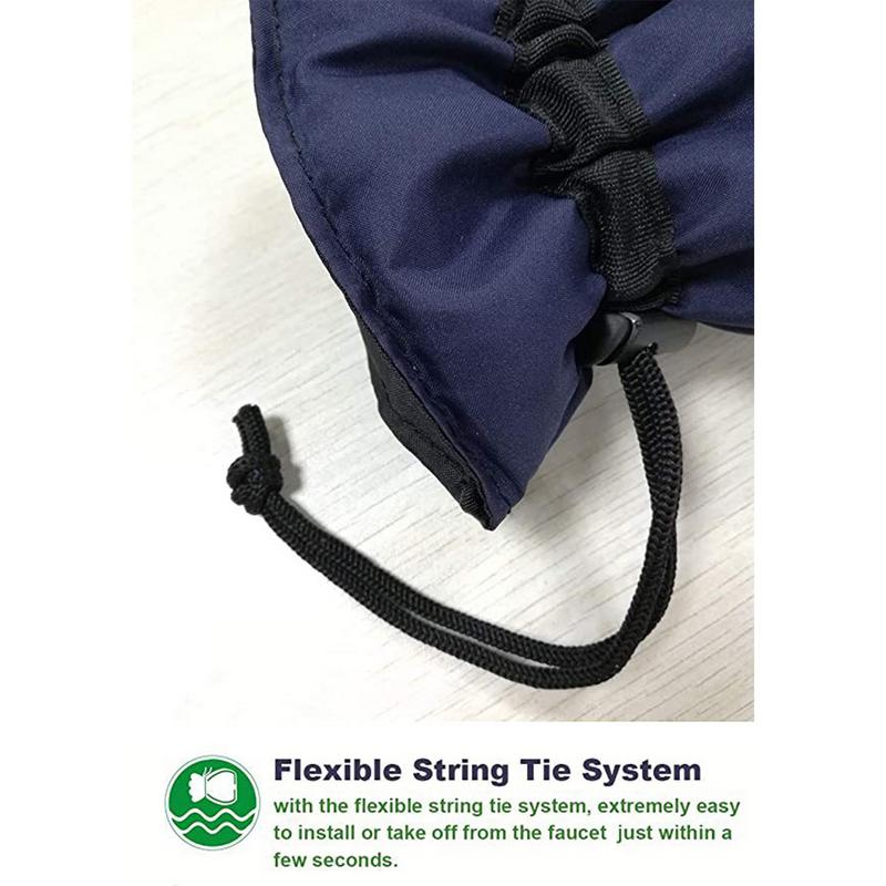 Комплект из 2 чехлов для изоляции крана, чехол на излив, для улицы, многоразовый, изолированный чехол для крана, водонепроницаемые чехлы для шлангового штуцера для зимы