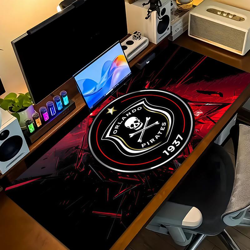 Orlando Pirates Print Cushion Non-slip Laptop Tablet Big Mousepad XXL Mat Mini PC Playmat With Lock edge