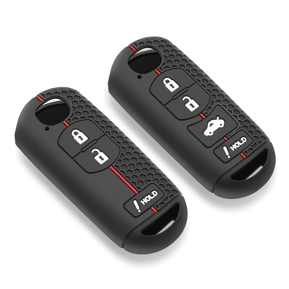 Silicone Car Remote Key Case Cover Fit for Mazda 2 3 6 Axela Atenza CX-5 CX5 CX-7 CX-9 2014 2015 2016 2017 2018 Smart 2 Buttons