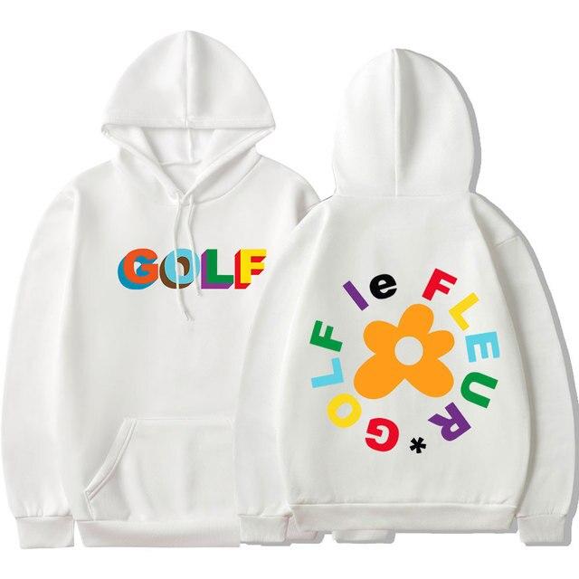 Golf Wang Le Fleur Flower Vote Igor Tyler The Creator Skate Hoodie Men Casual Hip Hop Sweatshirts Double Sided Print Pullover
