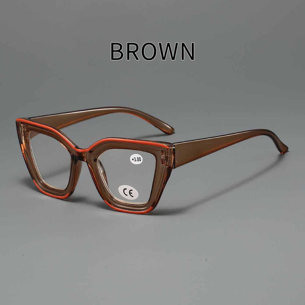 Модные очки для чтения с оправой в форме бабочки, женские стильные очки «кошачий глаз» с защитой от синего света, очки для пресбиопии, очки с большой оправой