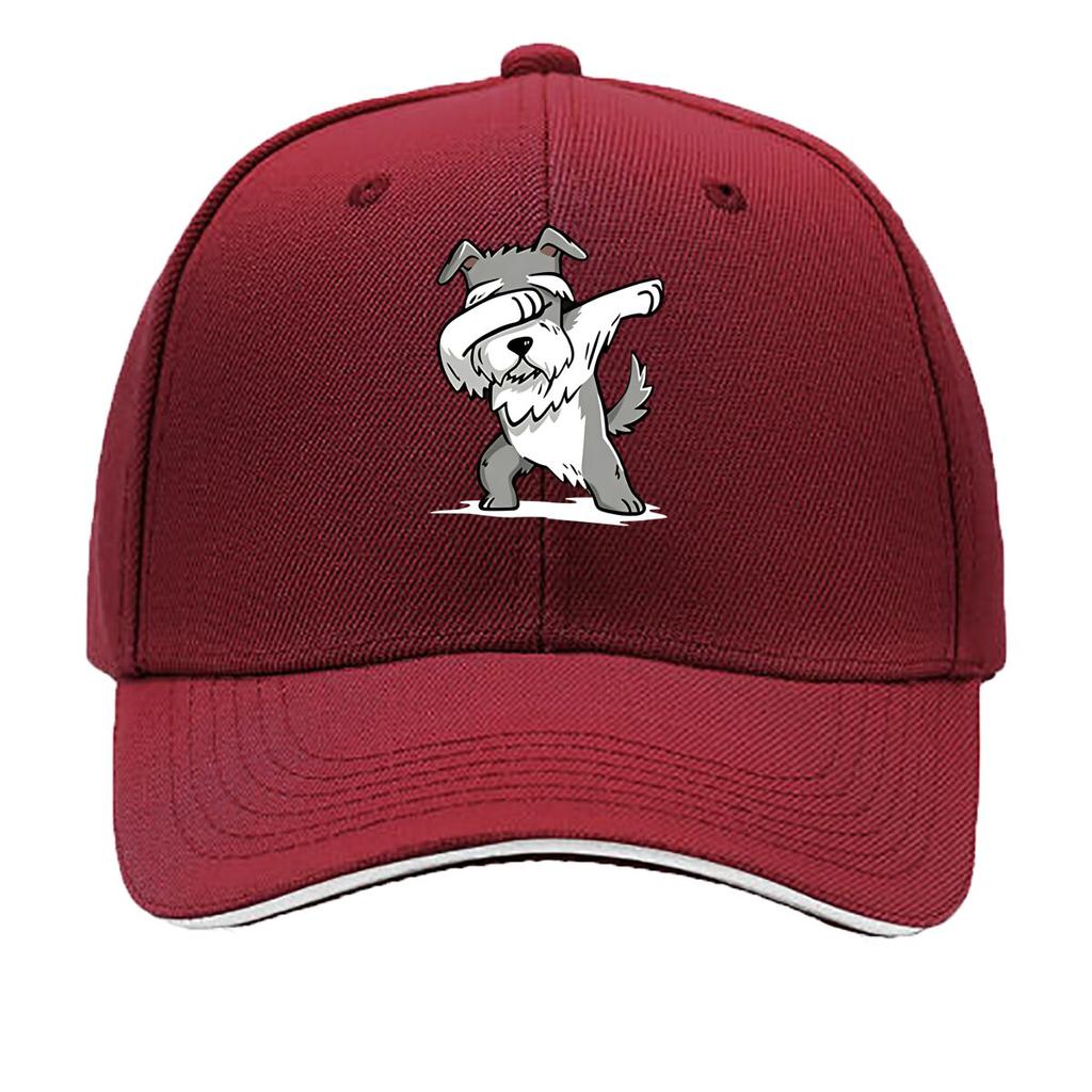 Cool and Handsome Ancient and Quirky Shirary Dog Print Baseball Cap Curved Brim Cap Outdoor Sandwich Baseball Cap