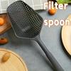 Durable Leak-Proof Plastic Filter Spoon, Kitchen Cooking Tool for Blanching Vegetables, HOT Pot, Frying, with Handle Drainage Shovel and Ice Shovel